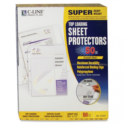 C-Line Super Heavyweight Poly Sheet Protectors (61003)