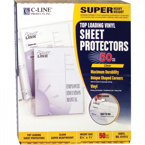 C-Line Super Heavyweight Vinyl Sheet Protectors (61013)