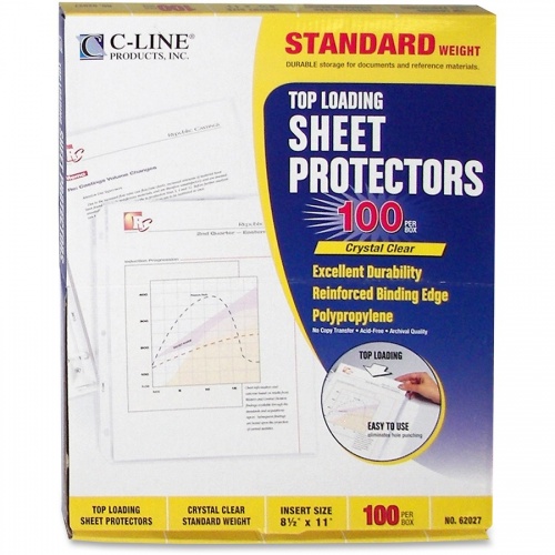 C-Line Standard Weight Poly Sheet Protectors (62027)