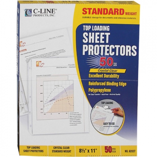 C-Line Standard Weight Poly Sheet Protectors (62037)