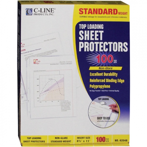 C-Line Standard Weight Poly Sheet Protectors (62048)