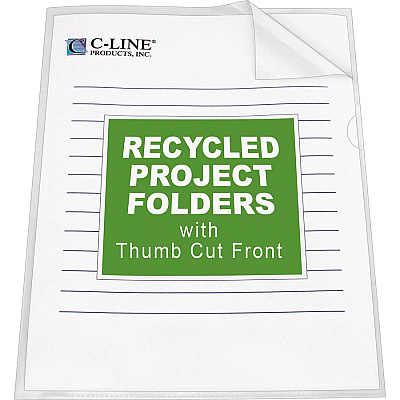 C-Line Recycled Poly Project Folders (CLI62127)
