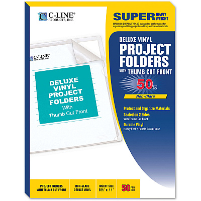C-Line Deluxe Vinyl Project Folders (CLI62138)