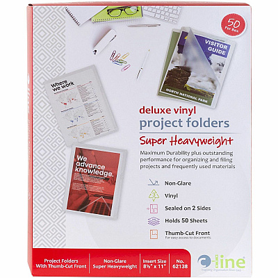 C-Line Deluxe Vinyl Project Folders (CLI62138)