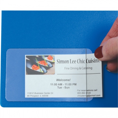 C-Line Self-Adhesive Business Card Holders (70238)