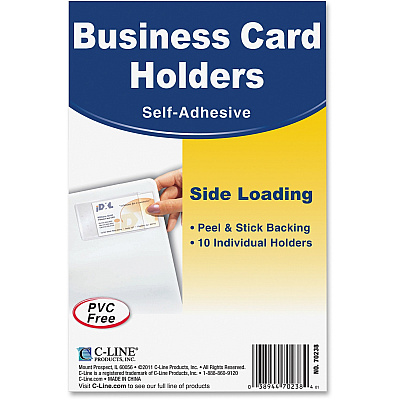 C-Line Self-Adhesive Business Card Holders (CLI70238)