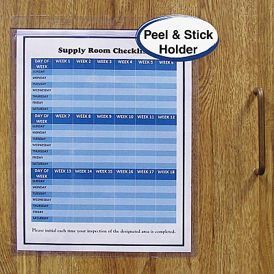 C-Line Self-Adhesive Poly Shop Ticket Holders, Welded (CLI70911)