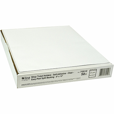 C-Line Self-Adhesive Poly Shop Ticket Holders, Welded (CLI70912)