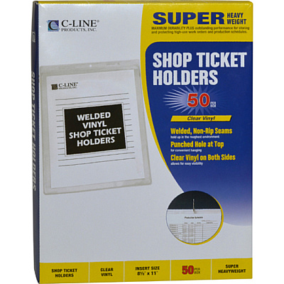 C-Line Vinyl Shop Ticket Holders, Welded (CLI80911)