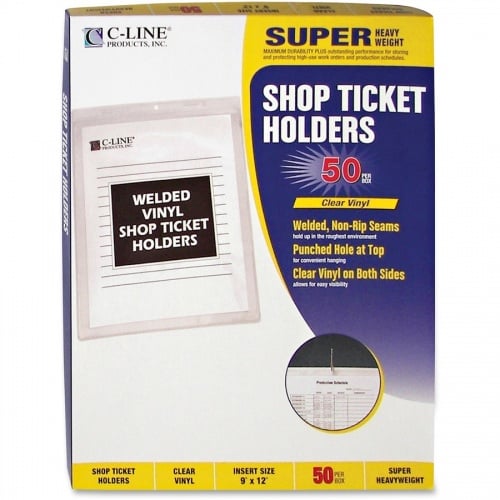 C-Line Vinyl Shop Ticket Holders, Welded (80912)
