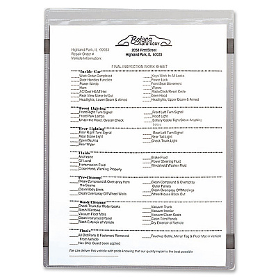 C-Line Magnetic Vinyl Shop Ticket Holders, Welded (CLI83912)