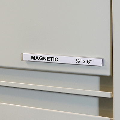 C-Line HOL-DEX Magnetic Shelf/Bin Label Holders (CLI87207)