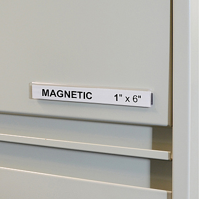 C-Line HOL-DEX Magnetic Shelf/Bin Label Holders (CLI87227)