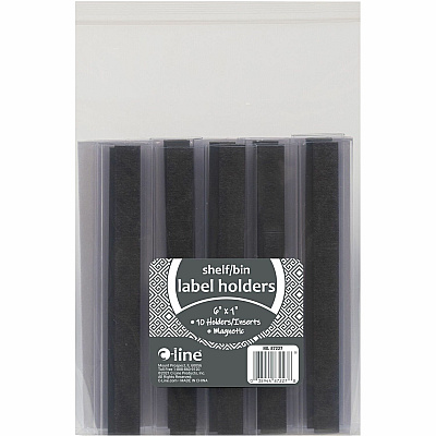 C-Line HOL-DEX Magnetic Shelf/Bin Label Holders (CLI87227)