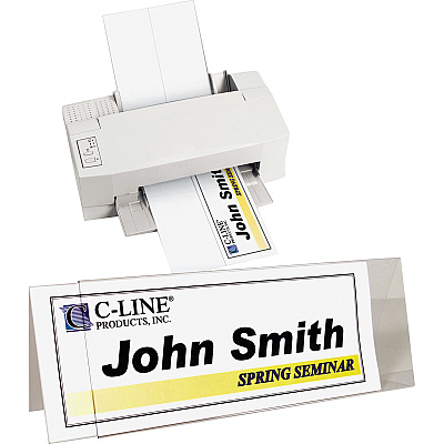 C-Line Heavyweight Rigid Plastic Name Tent Holder (CLI87507)