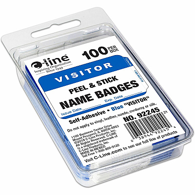 C-Line Visitor Name Tags (CLI92245)