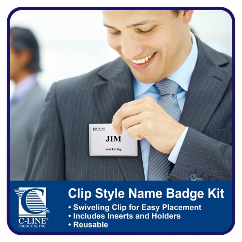 C-Line Clip Style Badge Holder Kit (95523)
