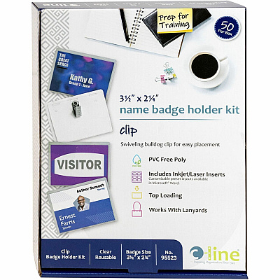 C-Line Clip Style Badge Holder Kit (CLI95523)