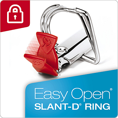 Cardinal EasyOpen Clearvue Slant D-Ring Binders (CRD10330)