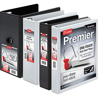 Cardinal EasyOpen Clearvue Slant D-Ring Binders (CRD10351)