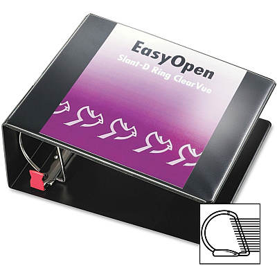 Cardinal EasyOpen Clearvue Slant D-Ring Binders (CRD10351)