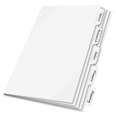Cardinal Write 'N Erase Mylar Tab Dividers (CRD60506)