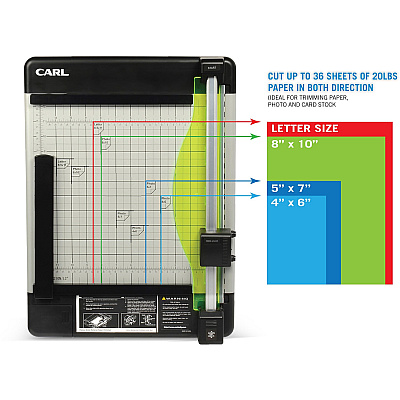 CARL Heavy-Duty Metal Base 12" Paper Trimmer (CUI12210)