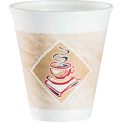 Dart 12 oz Cafe G Design Insulated Foam Cups (DCC12X16G)