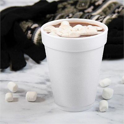 Dart 14 oz Squat Insulated Foam Cups (DCC14J16)