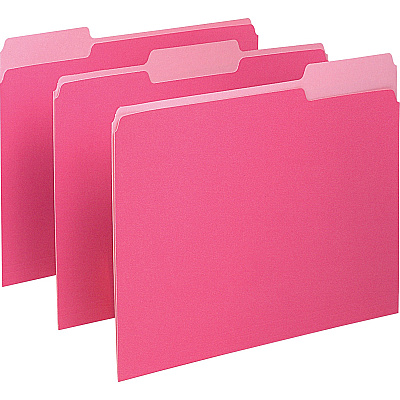 Pendaflex 1/3 Tab Cut Letter Recycled Top Tab File Folder (PFX15213PIN)