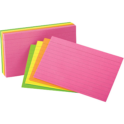 Oxford Neon Index Cards (OXF40279)