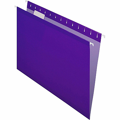Pendaflex 1/5 Tab Cut Letter Recycled Hanging Folder (PFX415215VIO)
