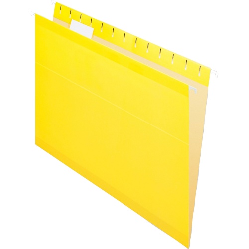 Pendaflex 1/5 Tab Cut Letter Recycled Hanging Folder (415215YEL)