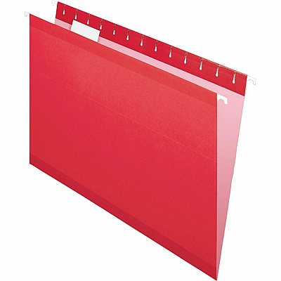 Pendaflex 1/5 Tab Cut Legal Recycled Hanging Folder (PFX415315RED)