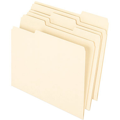 Pendaflex 1/3 Tab Cut Letter Recycled Top Tab File Folder (PFX74520)