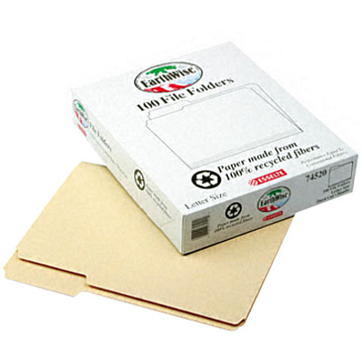 Pendaflex 1/3 Tab Cut Letter Recycled Top Tab File Folder (PFX74520)