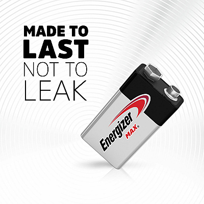 Energizer 9-Volt MAX Alkaline Batteries (EVE522BP2)
