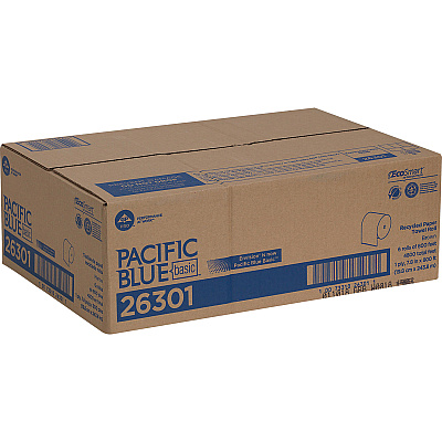 Pacific Blue Basic Recycled Hardwound Paper Roll Towel (GPC26301)