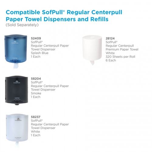 SofPull Centerpull Regular Capacity Paper Towels (28124)