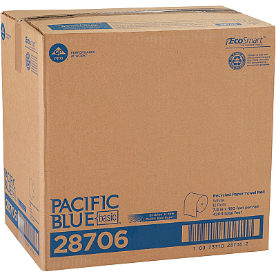 Pacific Blue Basic Paper Roll Towel (GPC28706)
