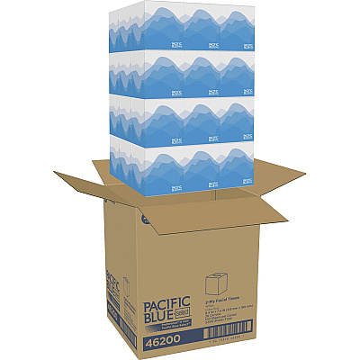 Pacific Blue Select Facial Tissue by GP Pro - Cube Box (GPC46200)