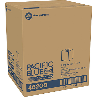 Pacific Blue Select Facial Tissue by GP Pro - Cube Box (GPC46200)