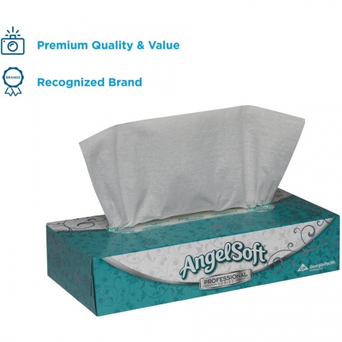 Angel Soft Professional Series Professional Series Premium Facial Tissue - Flat Box (48580BX)