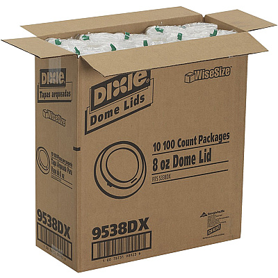 Dixie Small Hot Cup Lids by GP Pro (DXE9538DX)