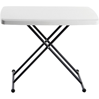 Iceberg IndestrucTable TOO 1200 Series Adjustable Personal Folding Table (ICE65490)