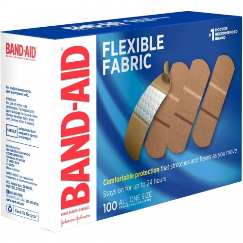 BAND-AID Flexible Fabric Adhesive Bandages (4444)