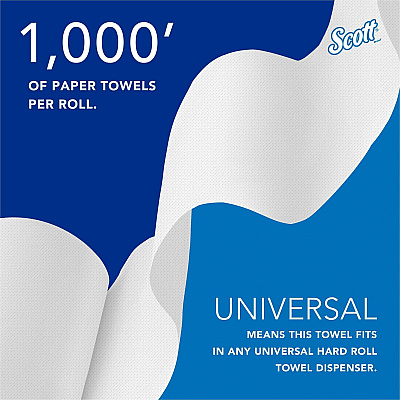 Scott Essential Universal High-Capacity Hard Roll Towels with Absorbency Pockets (KCC01005)