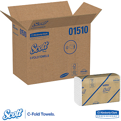 Scott Essential C Fold Paper Towels with Fast-Drying Absorbency Pockets (KCC01510)