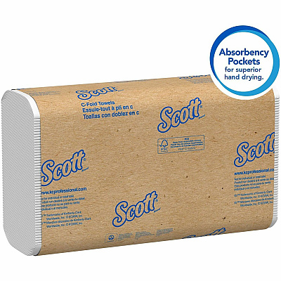 Scott Essential C Fold Paper Towels with Fast-Drying Absorbency Pockets (KCC01510)