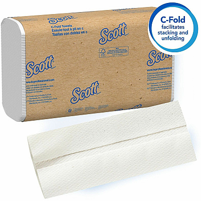 Scott Essential C Fold Paper Towels with Fast-Drying Absorbency Pockets (KCC01510)